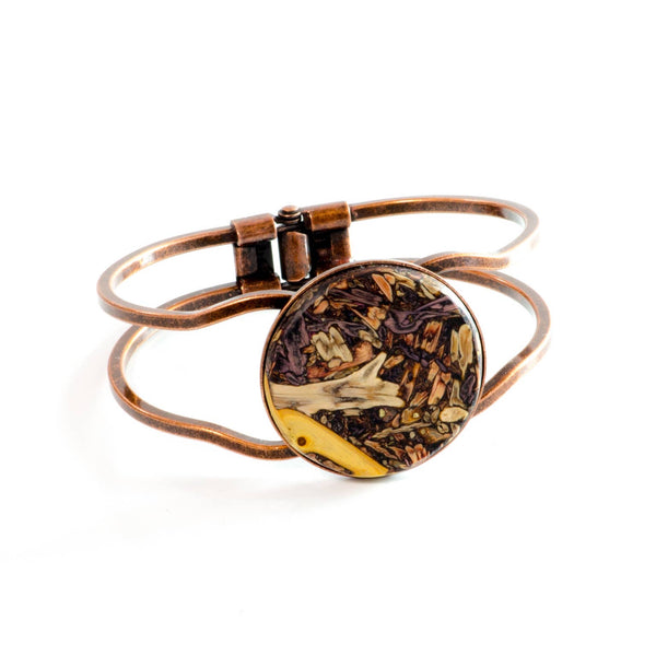 Copper Tumbleweed Hinged Bracelet - Large